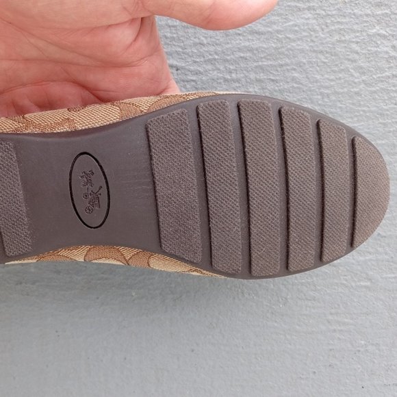 Coach OLIVE Loafer/Moccasin Signature C/Leather UNWORN! ZERO WEAR Sz 6 - Picture 10 of 12